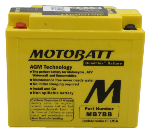Picture of MB7BB - 12VOLT 150CCA 9AH MOTOBATT AGM QUADFLEX BATTERY- RHP