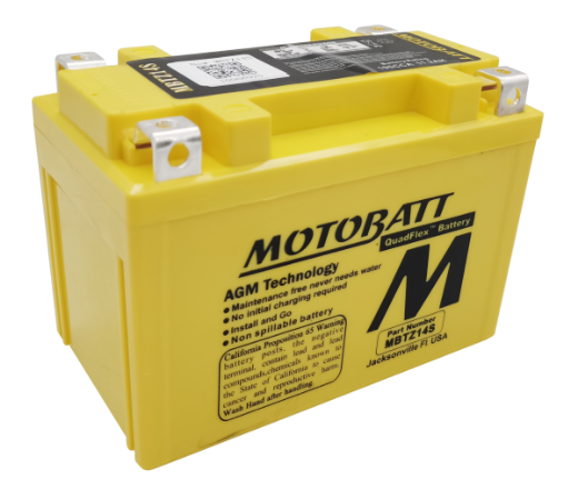 Picture of MBTZ14S - 12VOLT 170CCA MOTOBATT AGM QUADFLEX BATTERY -  RHP