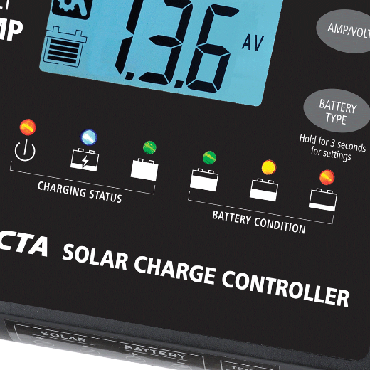Picture of PROJECTA AUTOMATIC 12V 10 AMP 4 STAGE SOLAR CHARGE CONTROLLER