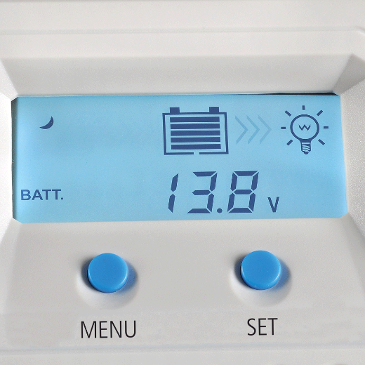 Picture of PROJECTA 20AMP 12/24V 4 STAGE AUTOMATIC SOLAR CHARGE CONTROLLER