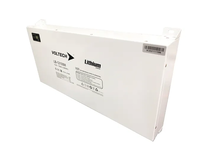 LB-12100M 12.8VOLT 100AH VOLTECH SLIMLINE LITHIUM BATTERY - IP50 RATING ...