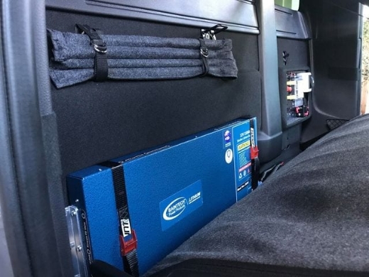 Picture of NO LONGER AVAILABLE - 12V 110AH BAINTECH SLIMLINE LITHIUM BATTERY WITH BUILT-IN 20A DC-DC CHARGER