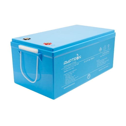 Picture of 48VOLT 75AH / 75A BMS / 3840WH CAPACITY AMPTRON LIFEPO4 BATTERY - IP65 RATING