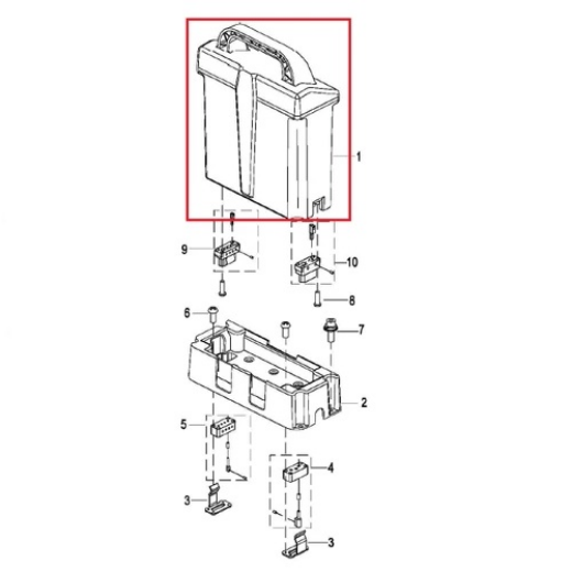 Picture of 24V 20AMP HOUR 480WH LITHIUM-ION ELECTRIC PALLET JACK BATTERY