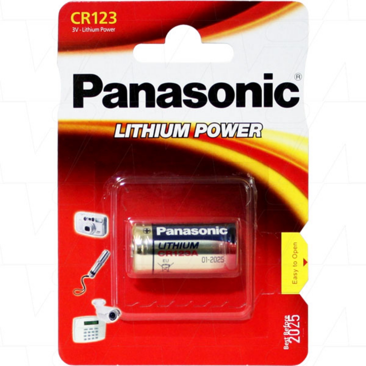 Picture of CR123A PANASONIC 3V LITHIUM PHOTO BATTERY