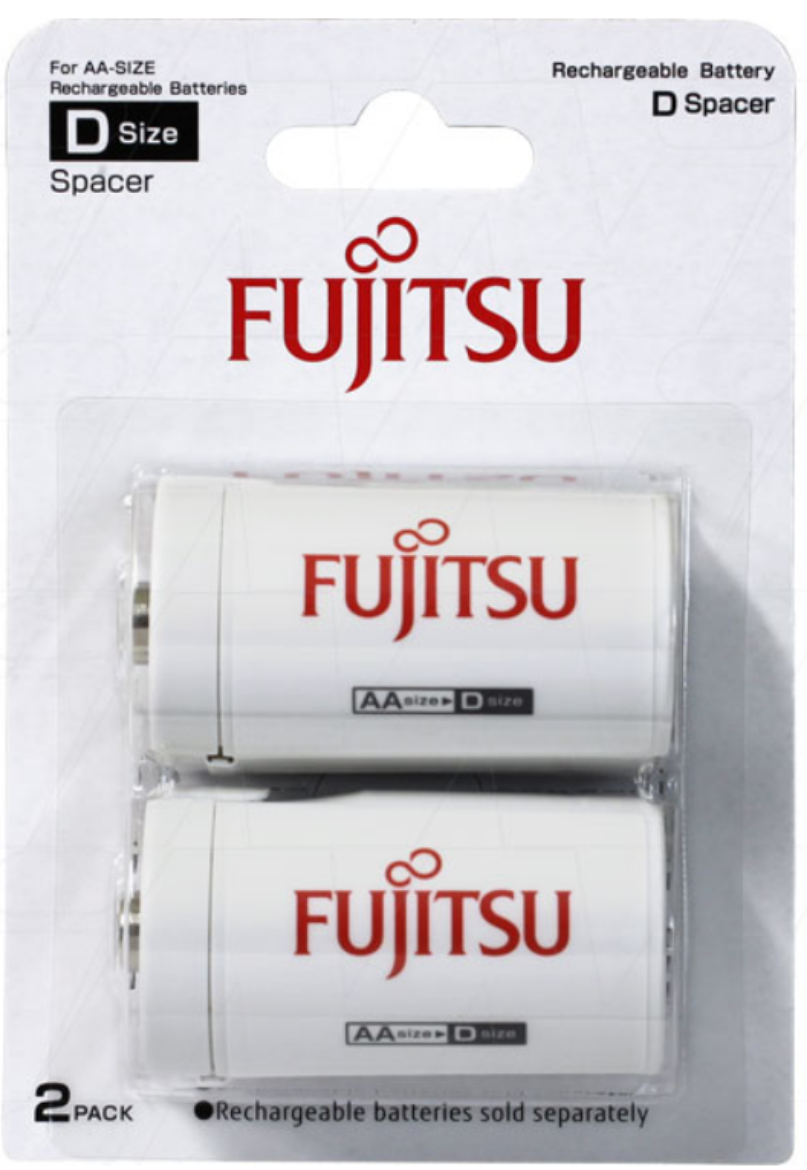 Picture of UNIQUE D SIZE FUJITSU ADAPTOR CONVERTS AA SIZE TO D SIZE BATTERIES