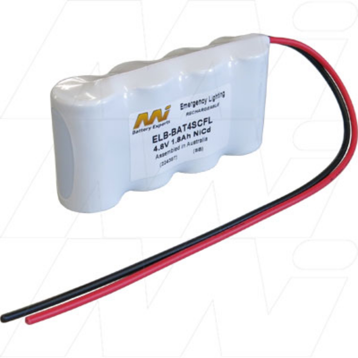 Picture of ELB-BAT4SCFL 4.8V 1.8AH NICAD EMERGENCY LIGHTING BATTERY PACK