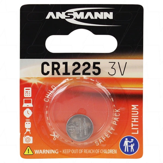 Picture of CR1225 ANSMANN 3V LITHIUM BUTTON BATTERY