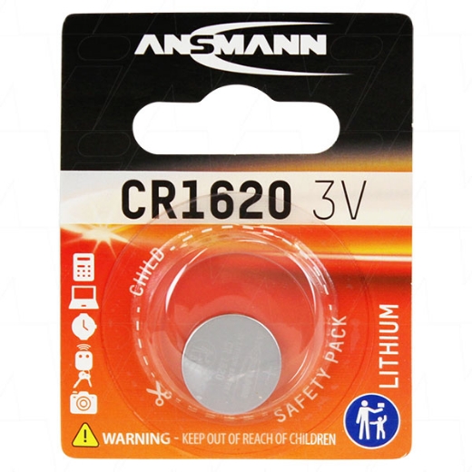 Picture of CR1620 ANSMANN 3V LITHIUM BUTTON BATTERY