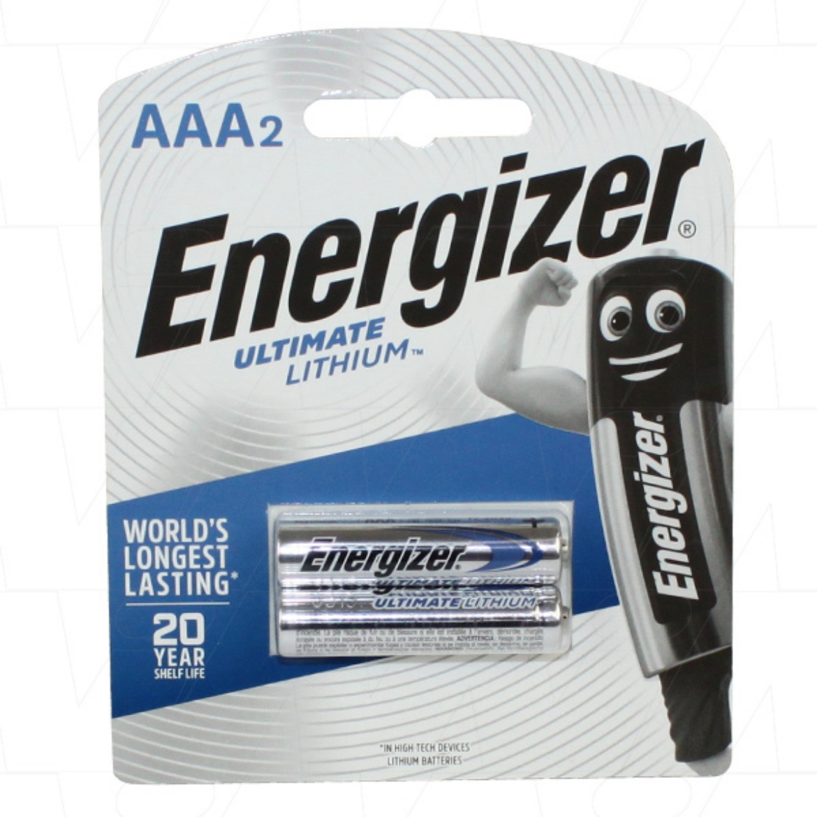 Picture of 1.5V ENERGIZER ULTIMATE LITHIUM AAA (2 PACK) - *NON-RECHARGEABLE*