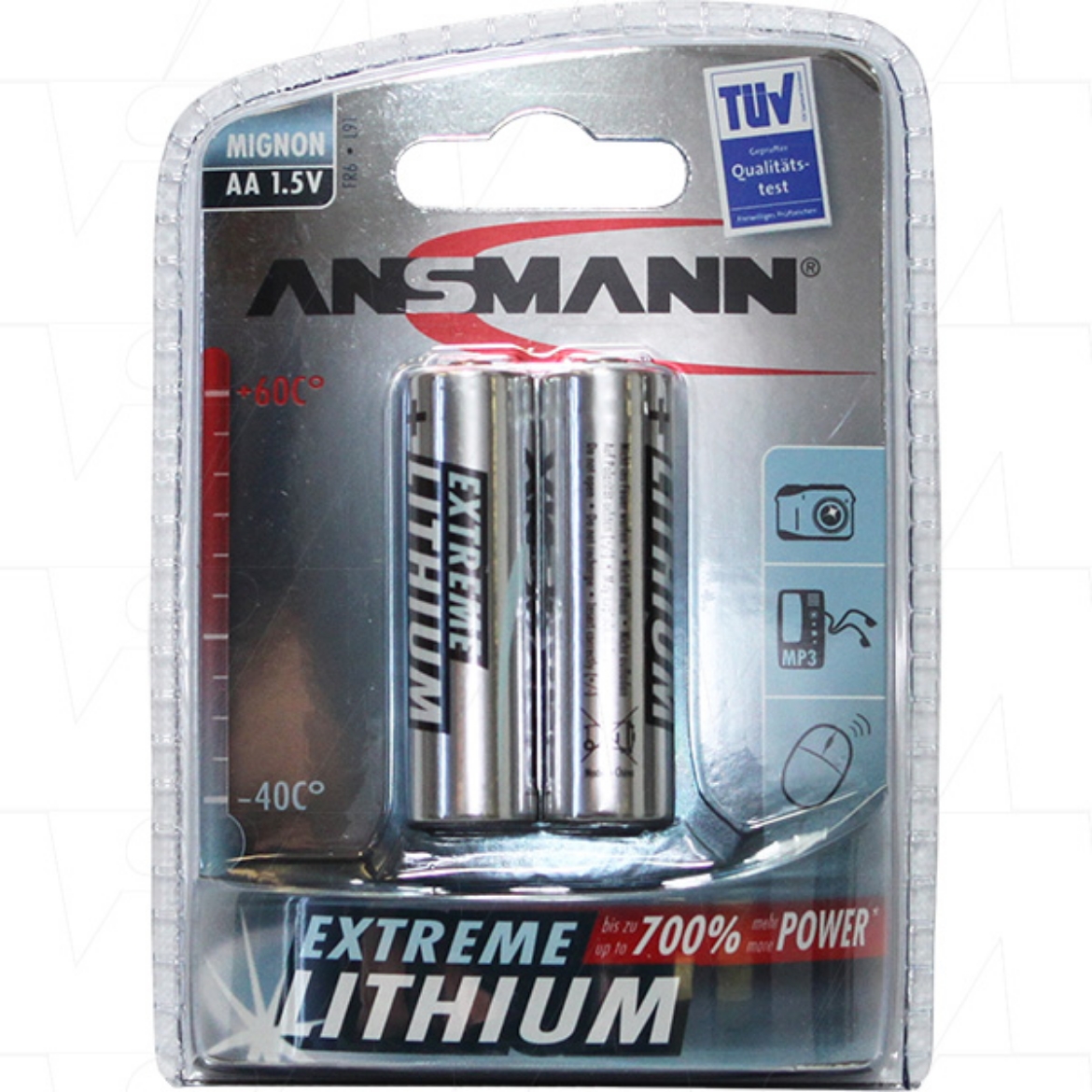 Picture of 1.5V 2.9AH ANSMANN AA NON- RECHARGEABLE LITHIUM BATTERY