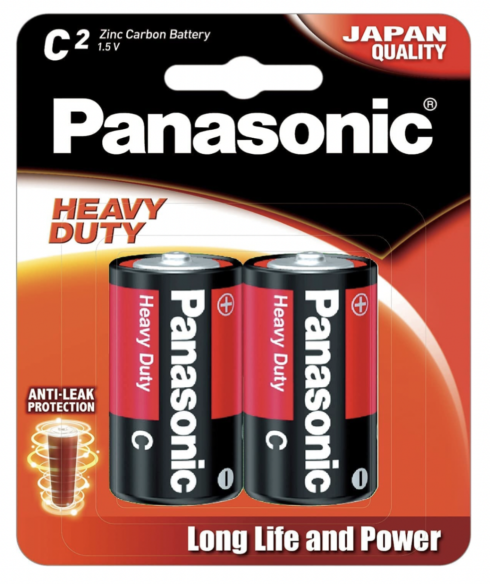 Picture of C 2PK RED HEAVY DUTY PANASONIC BATTERIES