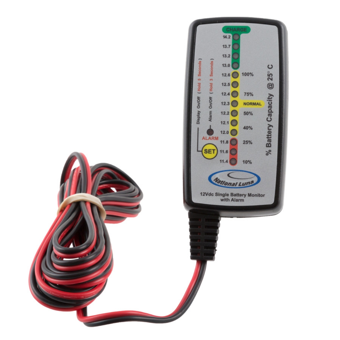 Picture of NATIONAL LUNA SINGLE BATTERY MONITOR WITH ALARM
