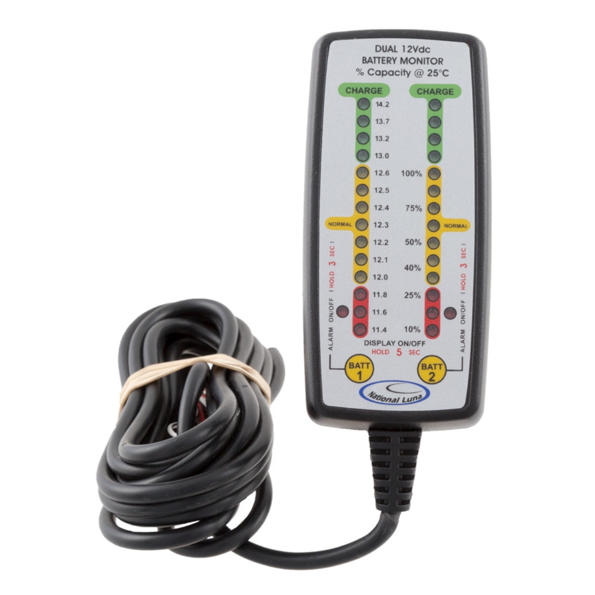 Picture of NATIONAL LUNA DUAL BATTERY MONITOR WITH ALARM