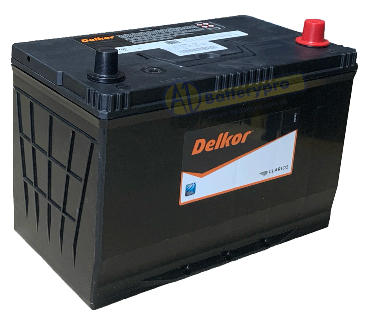 Picture of 12VOLT 700CCA 90AH DELKOR HEAVY DUTY CALCIUM MAINTENANCE FREE BATTERY - RHP - N70ZZL