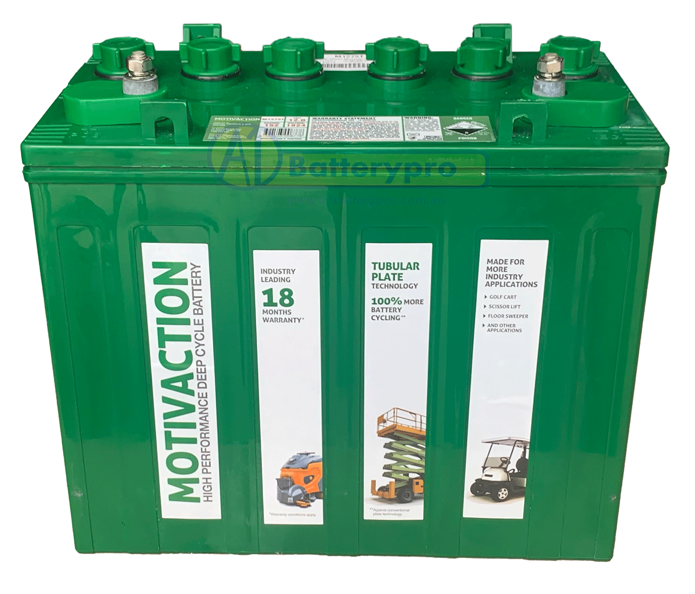 M1275T 12V 152AMP HOUR MOTIVACTION DEEP CYCLE BATTERY 18 MTHS WARRANTY