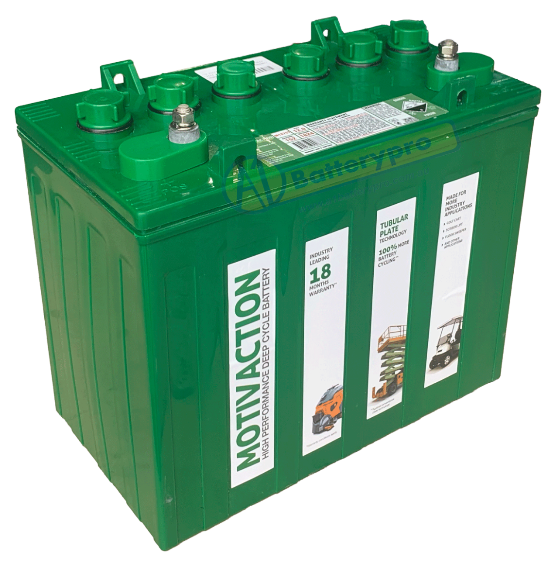Picture of 12V 152AMP HOUR MOTIVACTION DEEP CYCLE BATTERY- 18 MTHS WARRANTY - EQUIV TO T1275