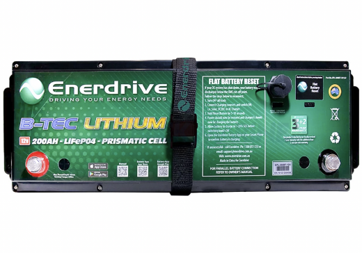 Picture of ENERDRIVE EPOWER B-TEC GEN 2 12V 200AH LITHIUM BATTERY - MAX DISCHARGE: 200A - IP63 RATING