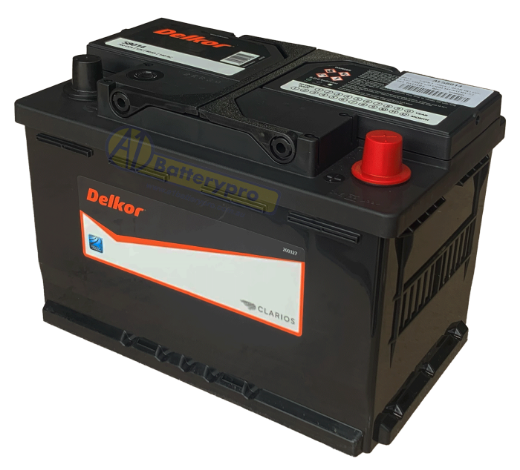 Picture of 58014 - 12VOLT 700CCA 80AH DELKOR HEAVY DUTY CALCIUM MAINTENANCE FREE BATTERY - RHP - DIN66H