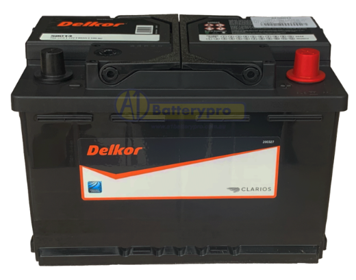 Picture of 58014 - 12VOLT 700CCA 80AH DELKOR HEAVY DUTY CALCIUM MAINTENANCE FREE BATTERY - RHP - DIN66H
