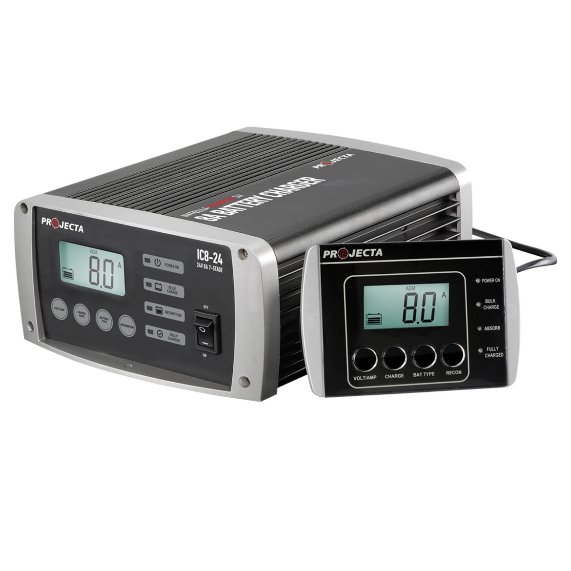 Picture of 24V 8AH PROJECTA AUTOMATIC 7 STAGE INTELLI-CHARGE BATTERY CHARGER