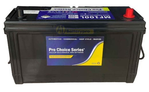 Picture of N100L - 12VOLT 830CCA PRO CHOICE SERIES MAINTENANCE FREE CALCIUM TRUCK BATTERY -  RHP