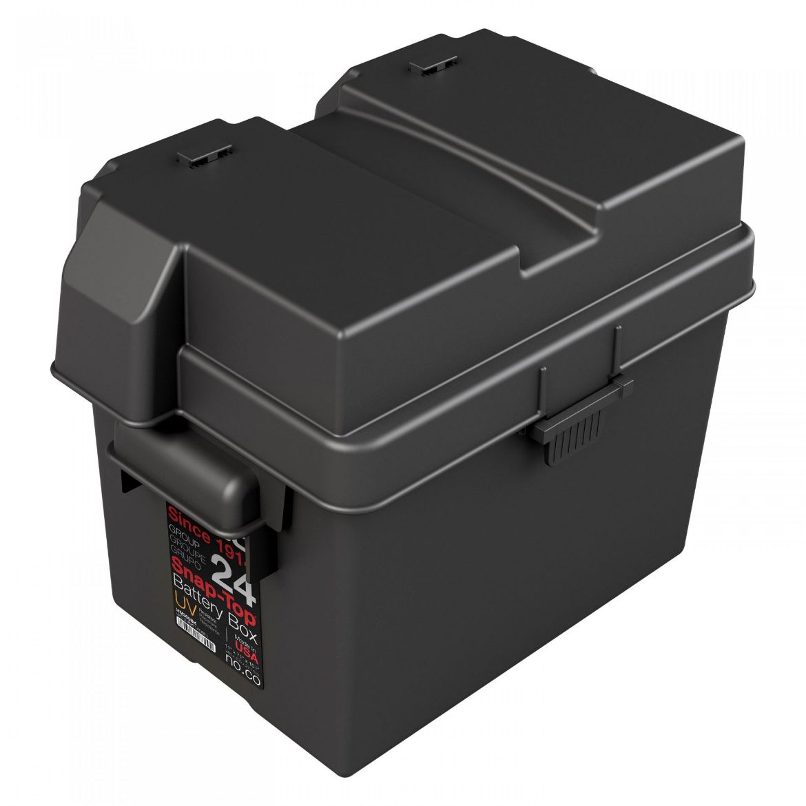 Picture of NOCO BATTERY BOX SNAP-TOP GRP 24 (NS70/N50ZZ) H-DUTY PLASTIC