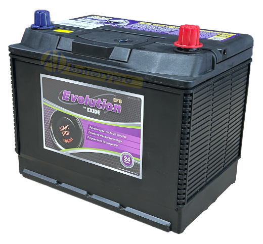 Picture of N50ZZL - 12VOLT 680CCA EXIDE EFB STOP START TECHNOLOGY BATTERY - RHP