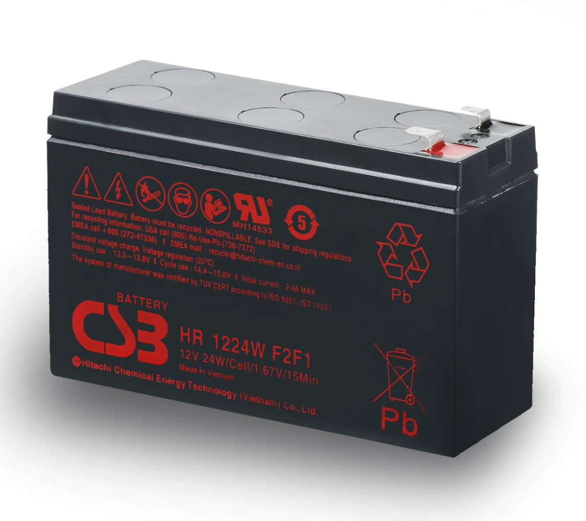 Picture of CSB 12V 24W SLA BATTERY (F1 & F2 TERMINALS)