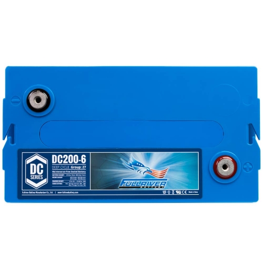 Picture of DC200-6C - 6VOLT 200AH PREMIUM FULLRIVER AGM DEEP CYCLE BATTERY (N70)