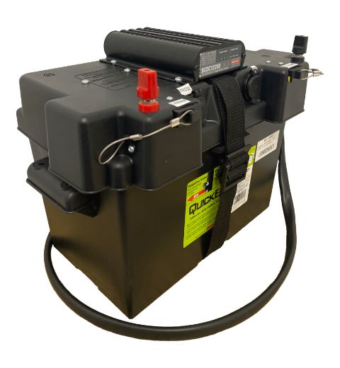 Picture of PREMADE BATTERY PACK, INCLUDES 25 AMP DC-DC REDARC CHARGER/ISOLATOR, 126 AMP/HR LITHIUM BATTERY, ACCESSORY SOCKET