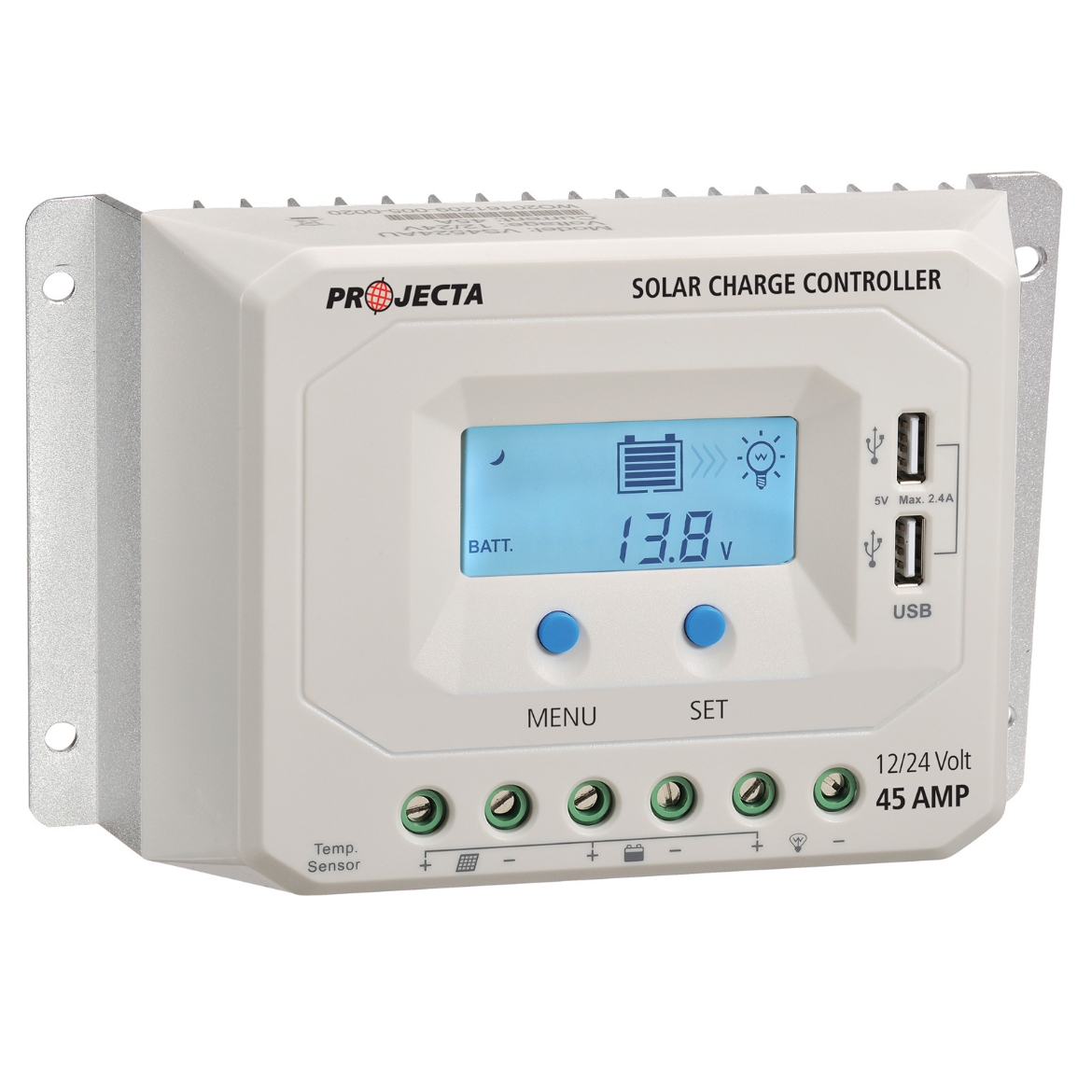 Picture of PROJECTA 45AMP 12/24V 4 STAGE AUTOMATIC SOLAR CHARGE CONTROLLER