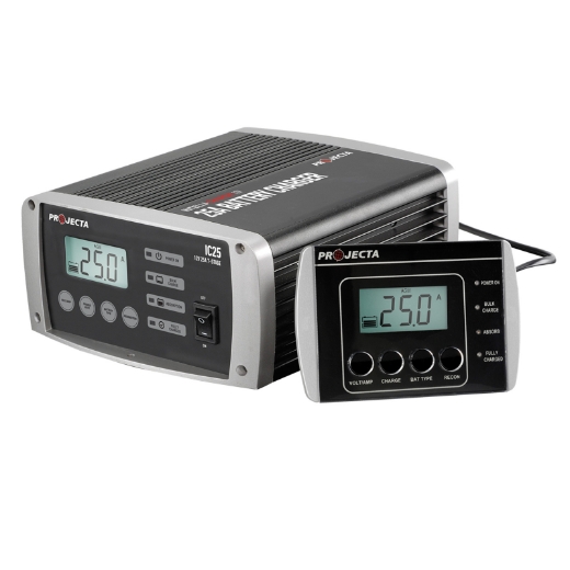 Picture of 12V 25AH PROJECTA FULLY AUTOMATIC 7 STAGE SWITCH MODE INTELLI-CHARGE BATTERY CHARGER