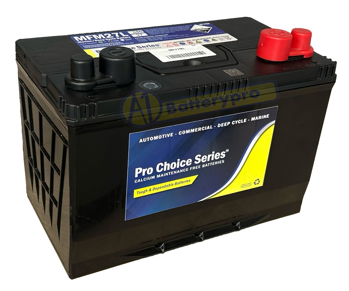 Picture of MF27ML - 12VOLT 680CCA 97AH PRO CHOICE SERIES MAINTENANCE FREE CALCIUM MARINE BATTERY