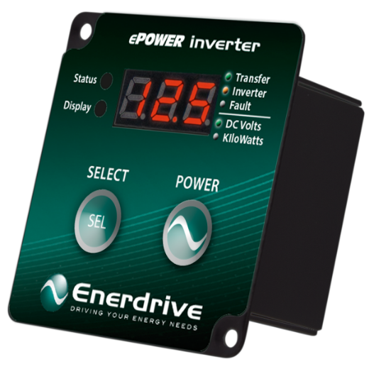 Picture of 12V 2000W ENERDRIVE EPOWER PURE SINE WAVE INVERTER WITH RCD & AC TRANSFER SWITCH