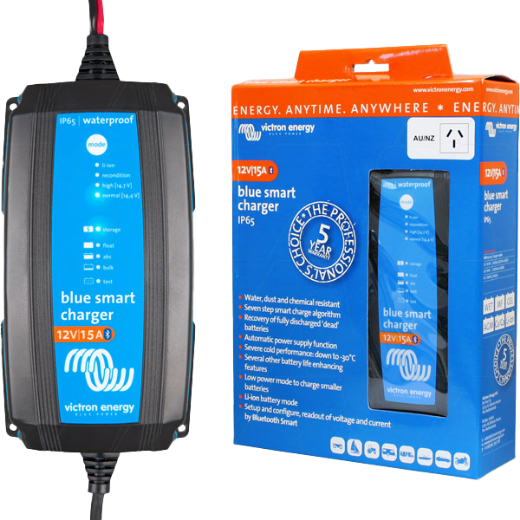 Picture of 12V 15AH VICTRON BLUE SMART SLA/LIFEPO4 CHARGER - IP65 RATING (BPC121531014R)