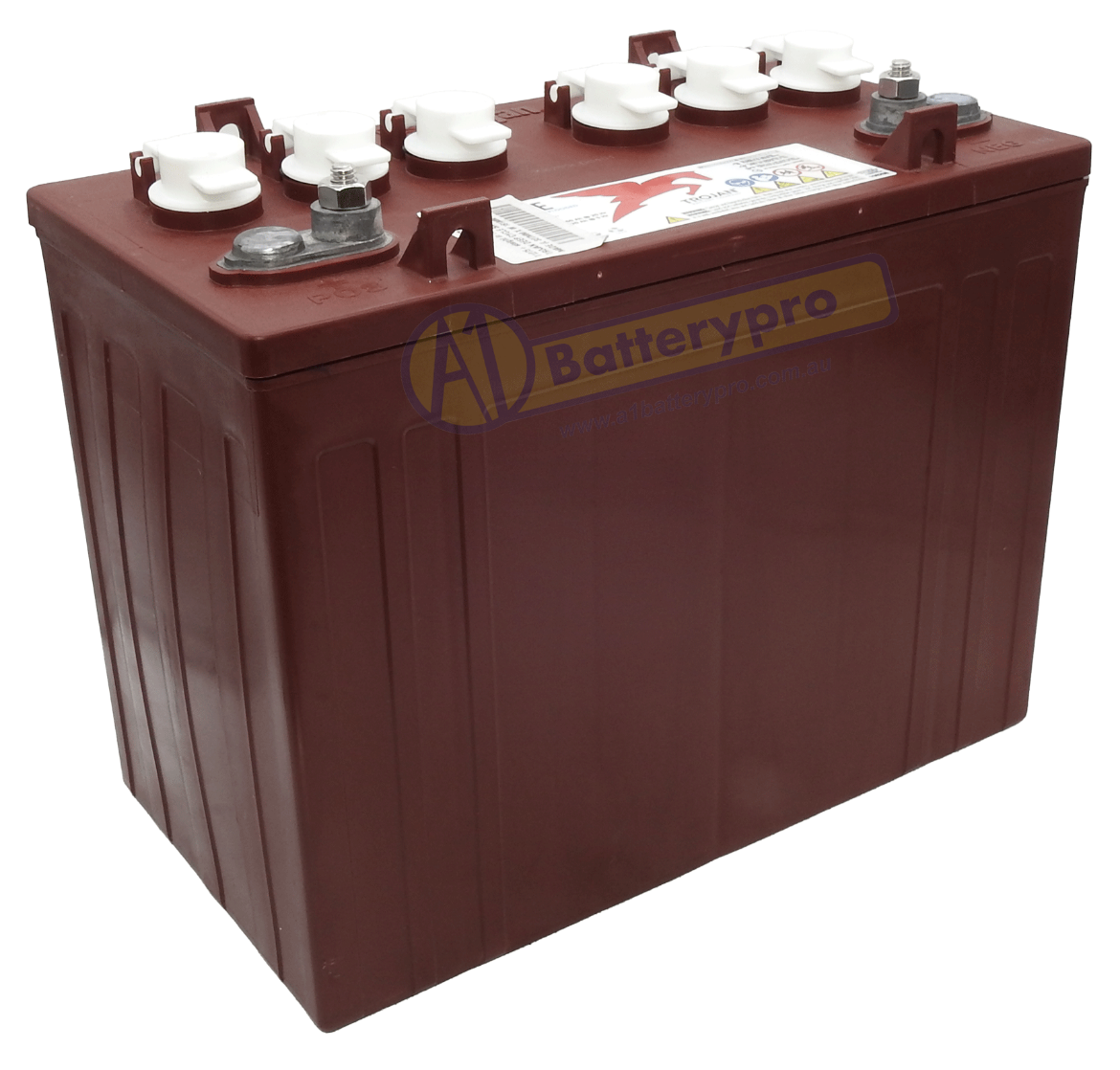 Picture of 12V 150AH TROJAN DEEP CYCLE BATTERY - USA MADE - T1275+ STRAIGHT IN ROW CAPS