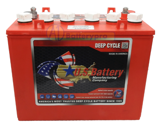 Picture of 12VOLT 155AH US DEEP CYCLE BATTERY - USA MADE - CENTRE CAPS (T1275 EQUIV)