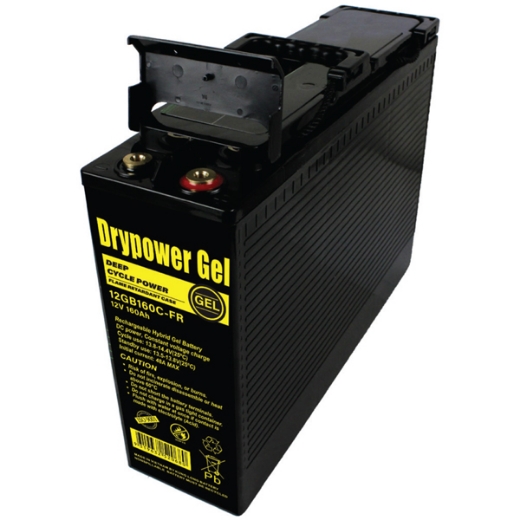 Picture of 12GB160C-FR - 12VOLT 160AH DRYPOWER SEALED LEAD ACID DEEP CYCLE HYBRID GEL BATTERY - FRONT TERMINAL BATTERY