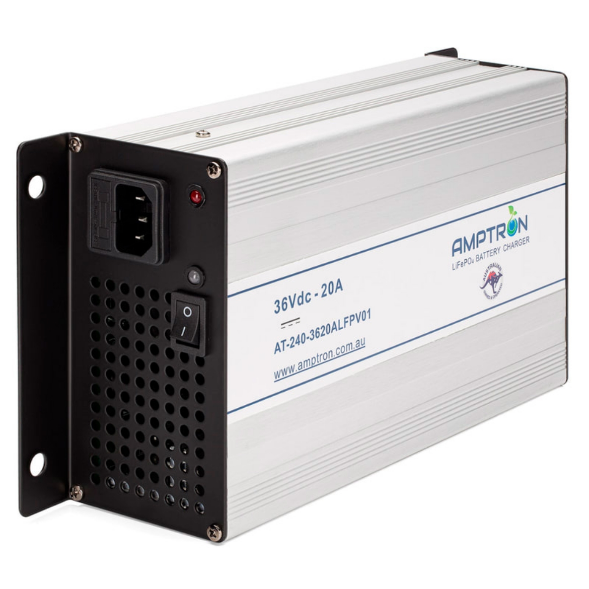 Picture of 36V 20AH AMPTRON AC-DC LIFEPO4 BATTERY CHARGER V01B - INCLUDES 'WAKE UP' FEATURE