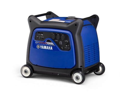 Picture of GENERATOR YAMAHA 6.3KVA INVERTER TYPE 4 STROKE 357cc OHC PETROL ENGINE, SINGLE PHASE, AVR CONTROLLED, ELECTRIC START COMES WITH BATTERY, FUEL TANK CAPACITY 17L WITH 12.6HRS AT 25%LOAD & 4.7HRS AT FULL LOAD, NOISE LEVEL - 65dB AT FULL LOAD, (TRUE SINEWAVE OUTPUT) - - TAKES 1.3 LITRES YAMALUBE