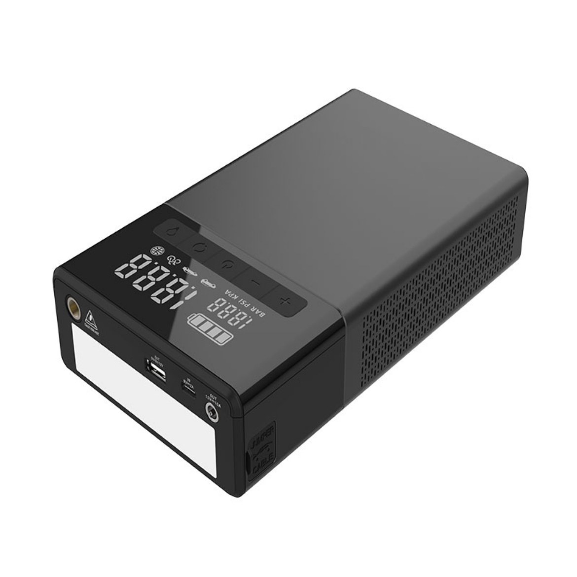 Picture of CARKU 12V ( ALL IN ONE ) JUMPSTARTER POWERBANK WITH AIR PUMP/ COMPRESSOR - SUITABLE FOR VEHICLES UP TO 5L DIESEL AND 7L PETROL