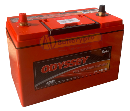 Picture of PC2150MJT - 12VOLT 2150A (PHCA) 1150CCA 100AH ODYSSEY HEAVY DUTY AGM BATTERY - LHP