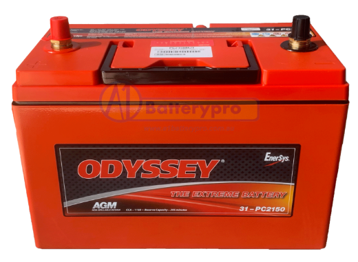 Picture of PC2150MJT - 12VOLT 2150A (PHCA) 1150CCA 100AH ODYSSEY HEAVY DUTY AGM BATTERY - LHP