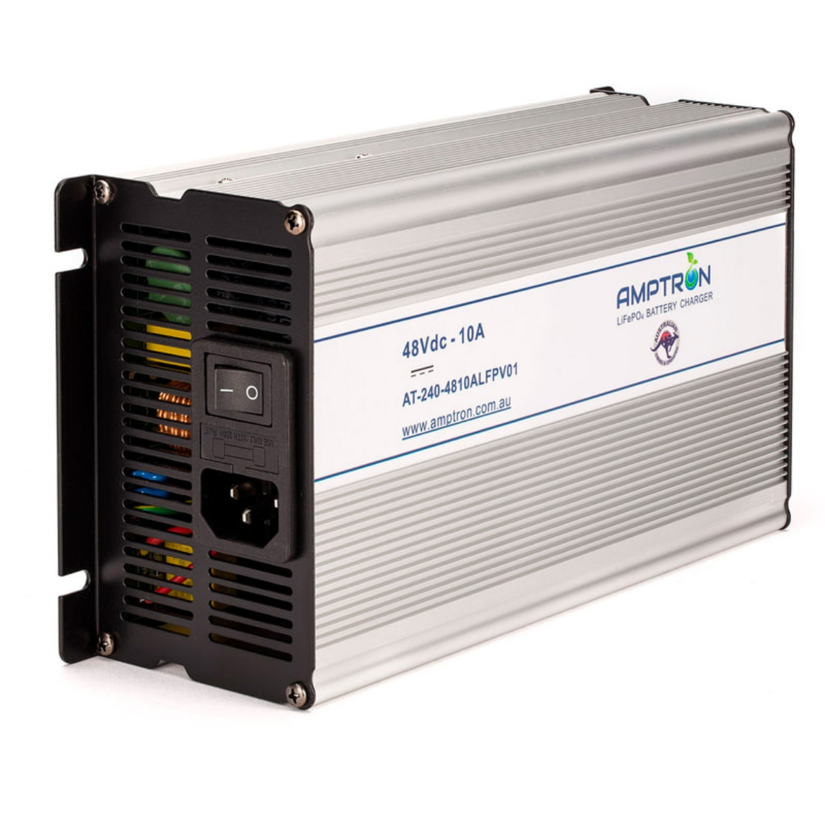 Picture of 48V 10AH AMPTRON AC-DC LIFEPO4 BATTERY CHARGER V01B - INCLUDES 'WAKE UP' FEATURE