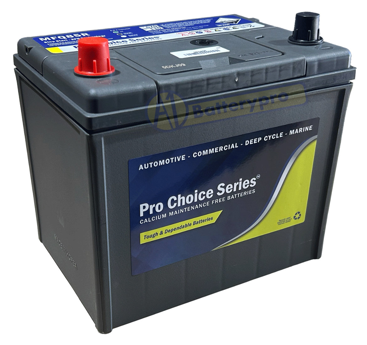 Picture of SQ85D23REFB 12VOLT 670CCA 65AH PRO CHOICE HEAVY DUTY EFB STOP START MAINTENANCE FREE BATTERY - LHP