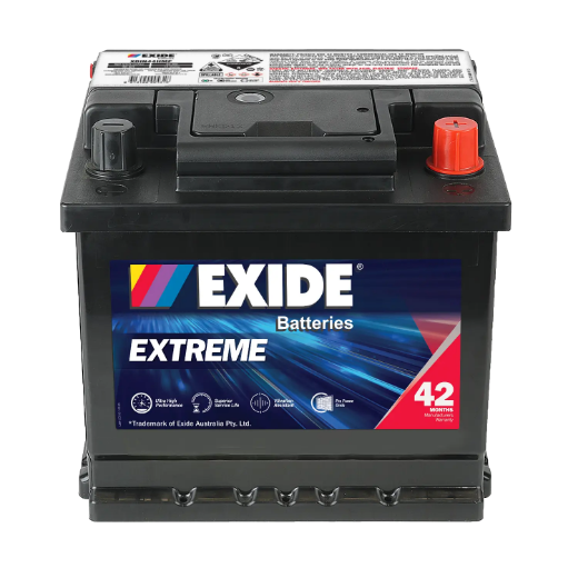 Picture of (DIN44HMF) DIN44H 12V 45AH 420CCA EXIDE EXTREME SEALED MAINTENANCE FREE BATTERY - RHP