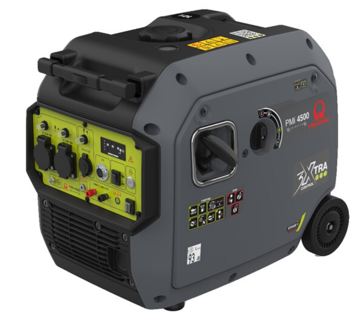 Picture of PRAMAC 4.5KVA INVERTER GENERATOR - MAX 4200W POWER & 3800W RATED OUTPUT - PETROL ( AMF - AUTOMATIC MAINS FAILURE KIT AVAIABLE SEPERATELY PY000A000C1 )