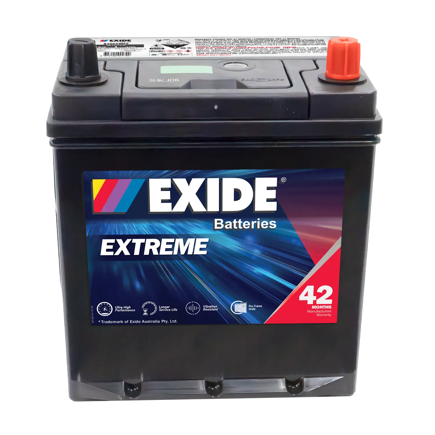 X40CPMFF NS40ZL - 12VOLT 400CCA 44AH EXIDE EXTRA MAINTENANCE FREE ...