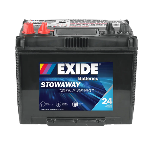 Picture of MSDP24 - 12VOLT 600CCA 82AH EXIDE DUAL PURPOSE DEEP CYCLE/ MARINE BATTERY - LHP